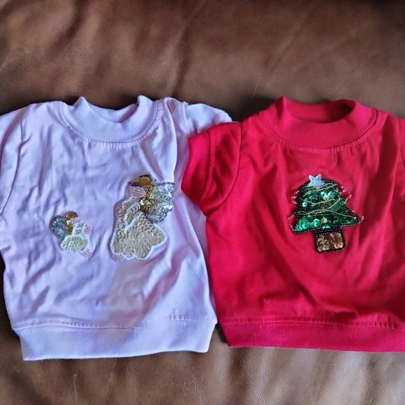 Set of Two Pet Puppy/Small dog T-Shirts Size S - Picture 1 of 5